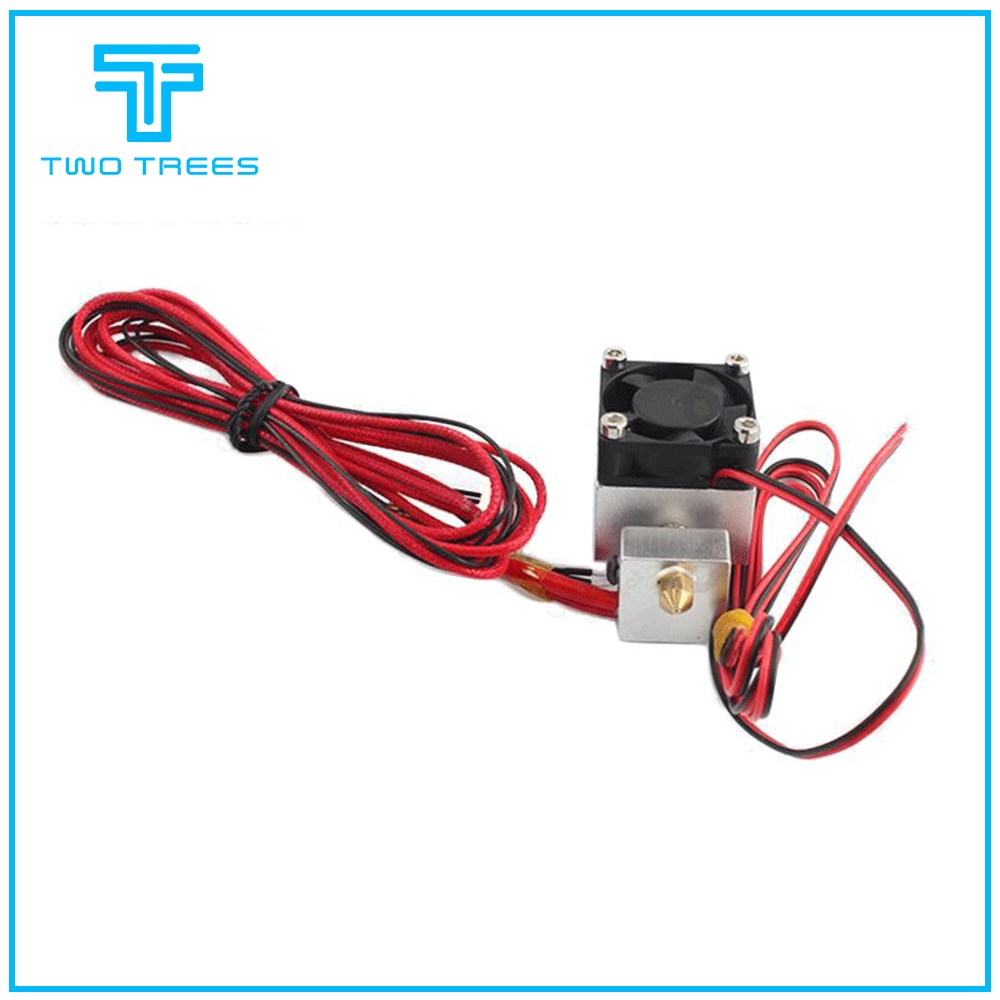 3D Printer Parts MK8 Extruder J-head 12V Extruder Aluminium Extruder 1.75mm Filament 0.4mm nozzle for TEVO Tarantula Tornado