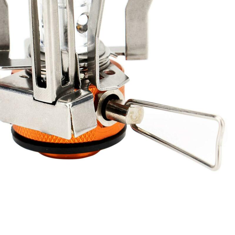 Portable Outdoor Mini Stove Gas Burner Camping Picnic Foldable Piezo Ignition