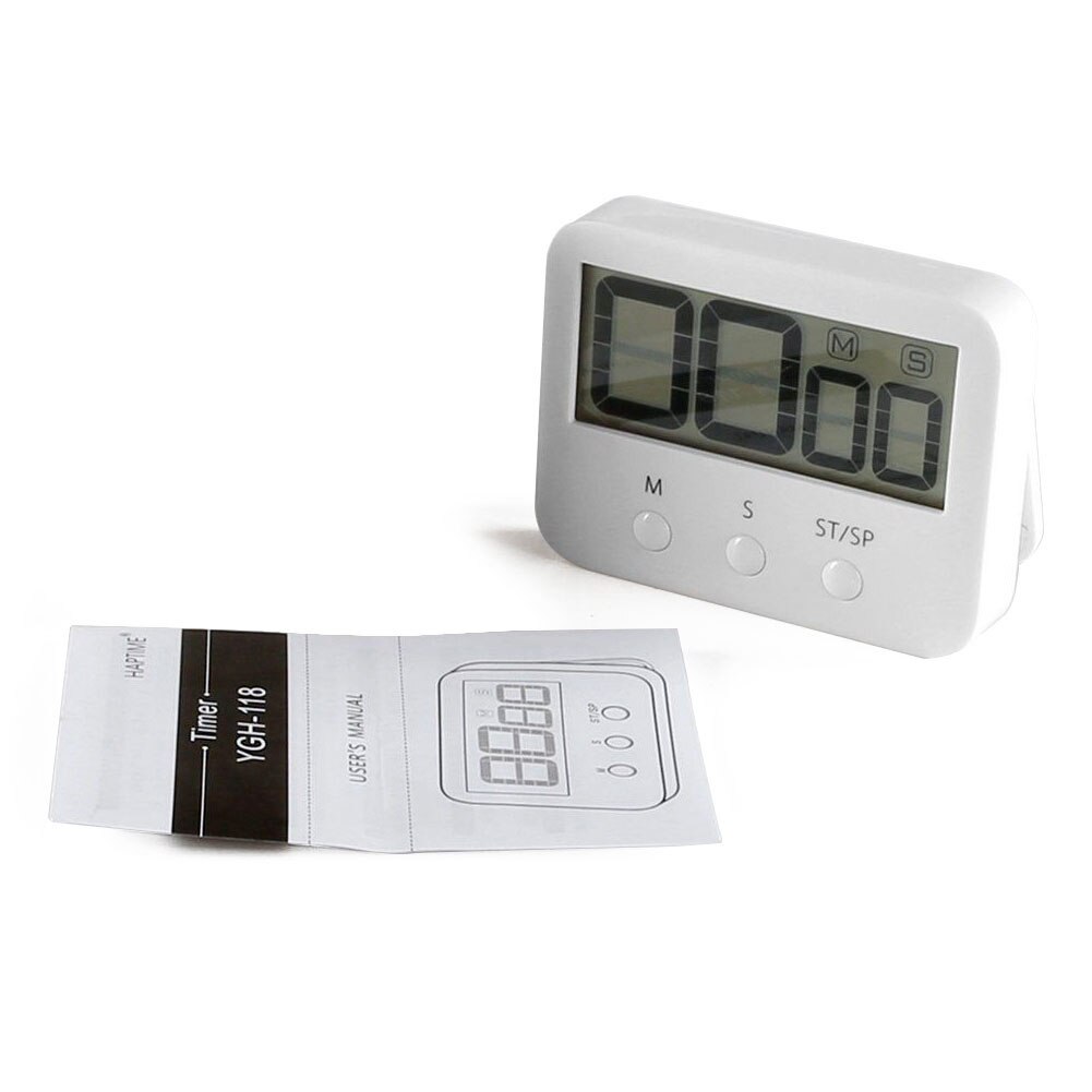 LCD Digital Large Kitchen Cooking Timer Count-Down Up Clock Loud Alarm Magnetic Large LCD Display Count Down Timer Timing Tool