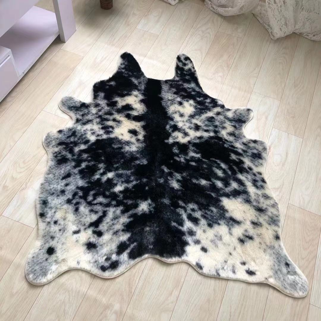 Alfombra con estampado de Tigre, antideslizante, piel de vaca, leopardo, piel sintética,: size 60x90cm