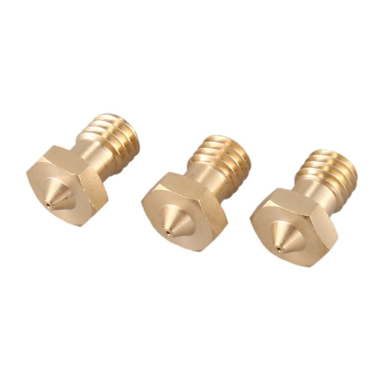 0.4Mm Volledig Metalen J-Head Print Nozzle Gewijd Messing Mondstuk, geschikt Voor 1.75Mm Verbruiksgoederen 3D Printer Nozzle (3 Pack)