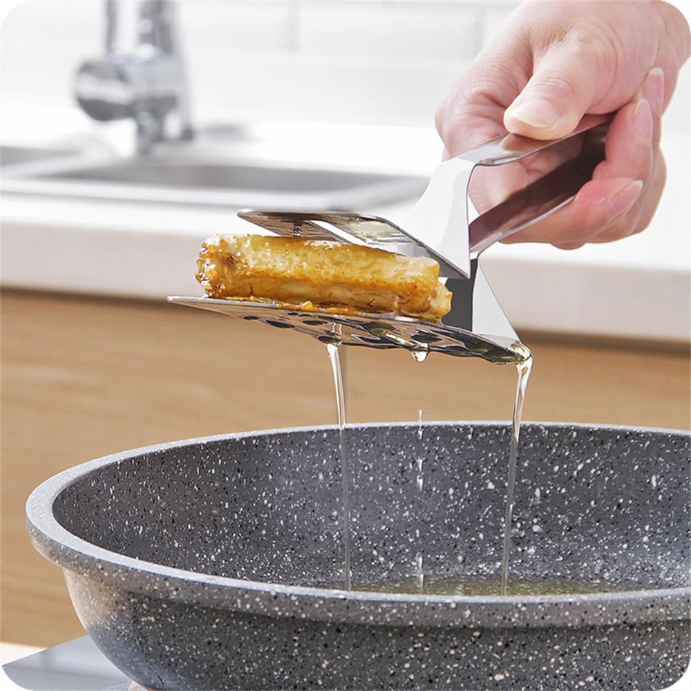 Edelstahl Braten Schaufel Clip Multifunktionale Steak BBQ Zange Braten Fisch Spachtel Clip Haushalt Küche Werkzeug Brot Clip