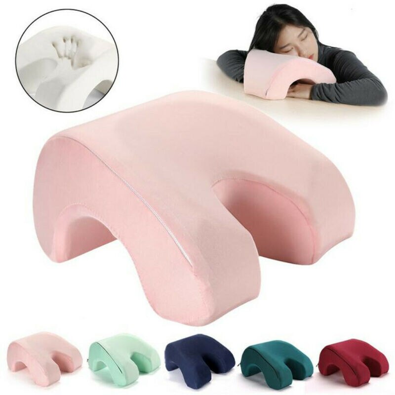 Nap Pillow Slow Rebound Memory Foam Breathable Lunch Break Pillow Travel Office Table School Desk Sleeping Pillow