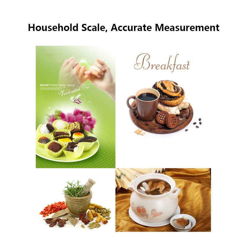 Household Digital Kitchen Scale Electronic Weighing Food Health Diet Measuring Precision Scale Balance Jewelry Scal