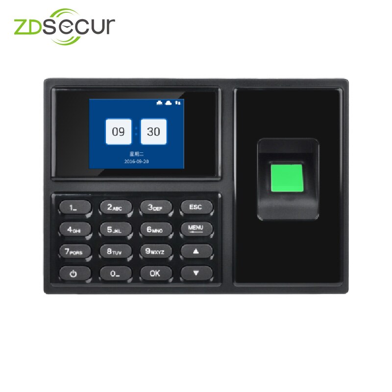 TCP/IP Biometric Fingerprint Time Clock Recorder Attendance Employee Electronic Punch Reader Machine ZDA4