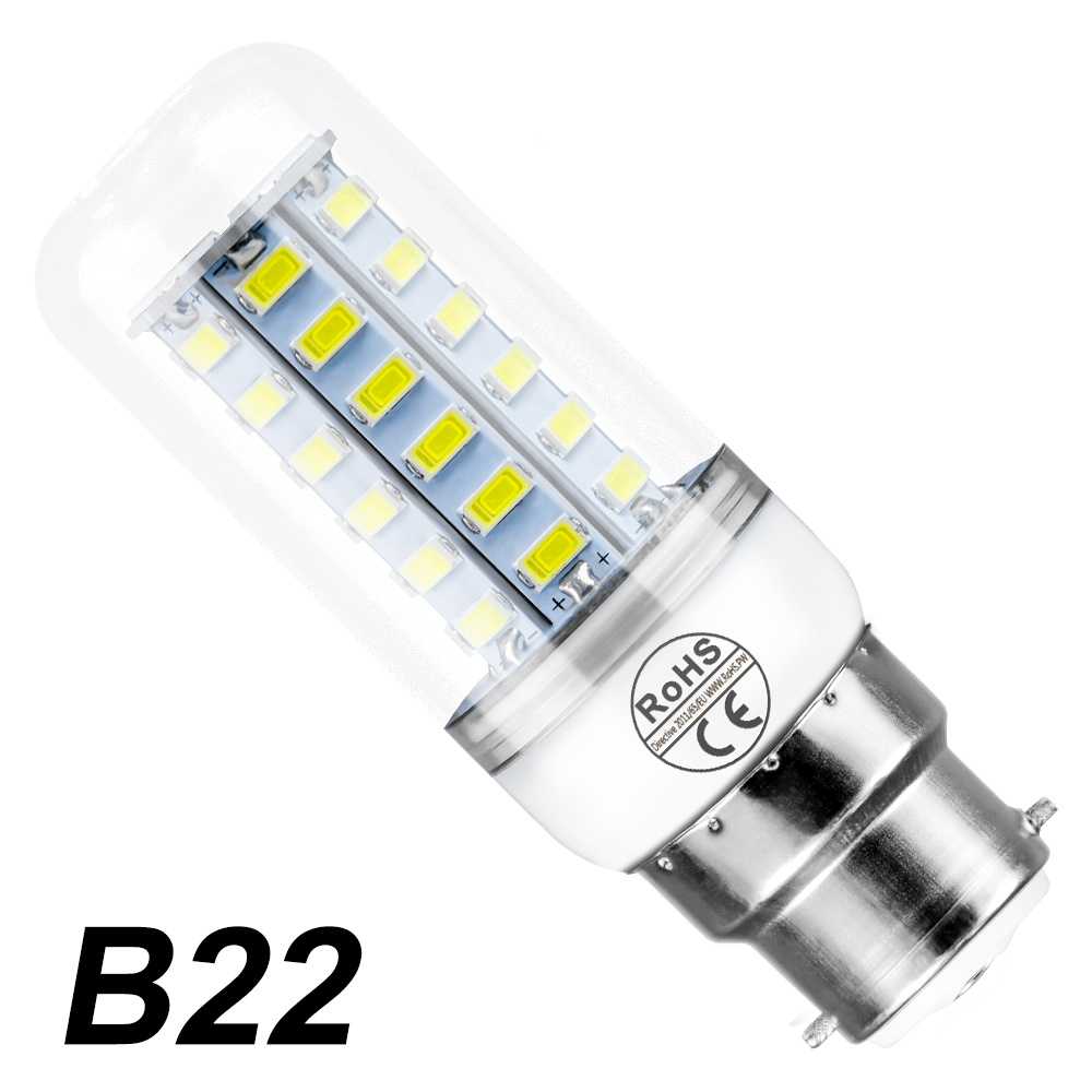 E27 led-pærer  e14 kornpærer 220v lamper  b22 takkroner  gu10 spotlights  g9 myk belysning til innendørs soverom, kjølig/varm hvit