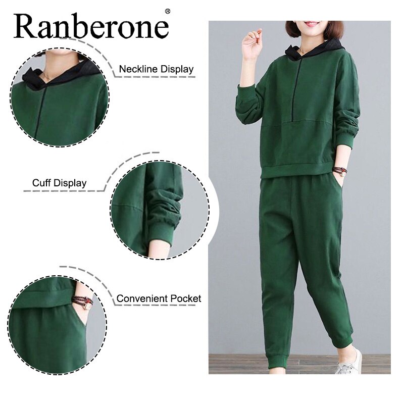 Herfst Winter Trainingspak Twee Delige Set Vrouwen Hooded Sweater En Broek 2 Stuks Outfits Vrouwelijke Casual Vrouw Jogger Sport pak