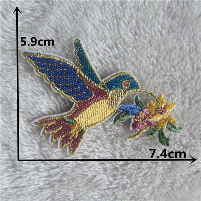 Jaar stijl vogel smeltlijm applicatie borduurwerk patch diy patches strepen  c2169-c2258: C2195