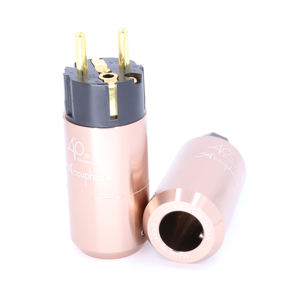 Accuphase 40th EU Schuko Power Plug IEC Connector Amplifier CD DVD Player AC Cord Power Cable Plug DIY Mains