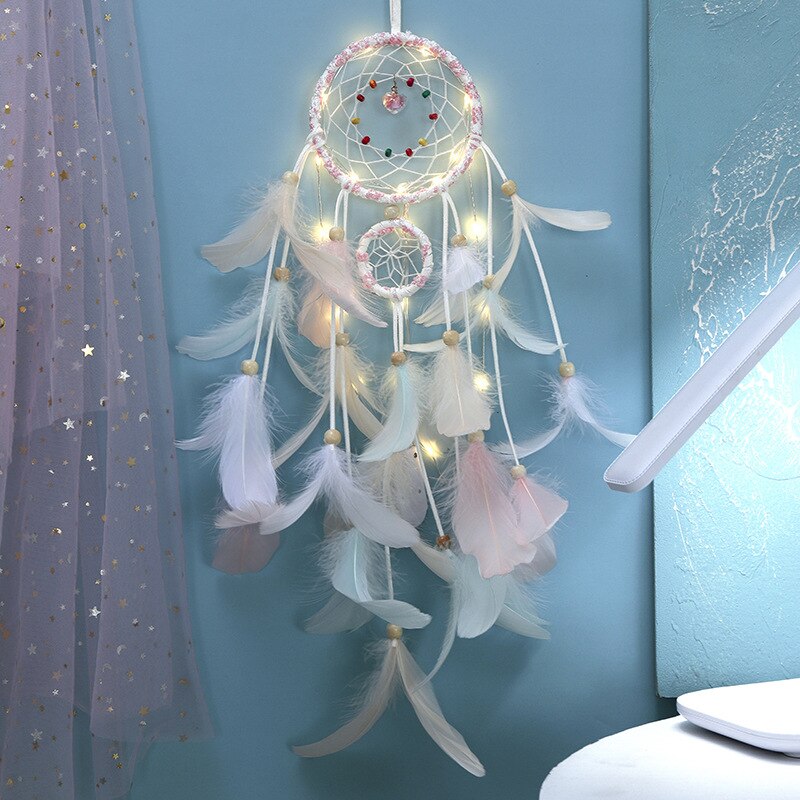 Attrape-rêve pour fille, carillons suspendus pour la maison, chambre d&#39;enfant, décoration de chambre de bébé, accessoires esthétiques