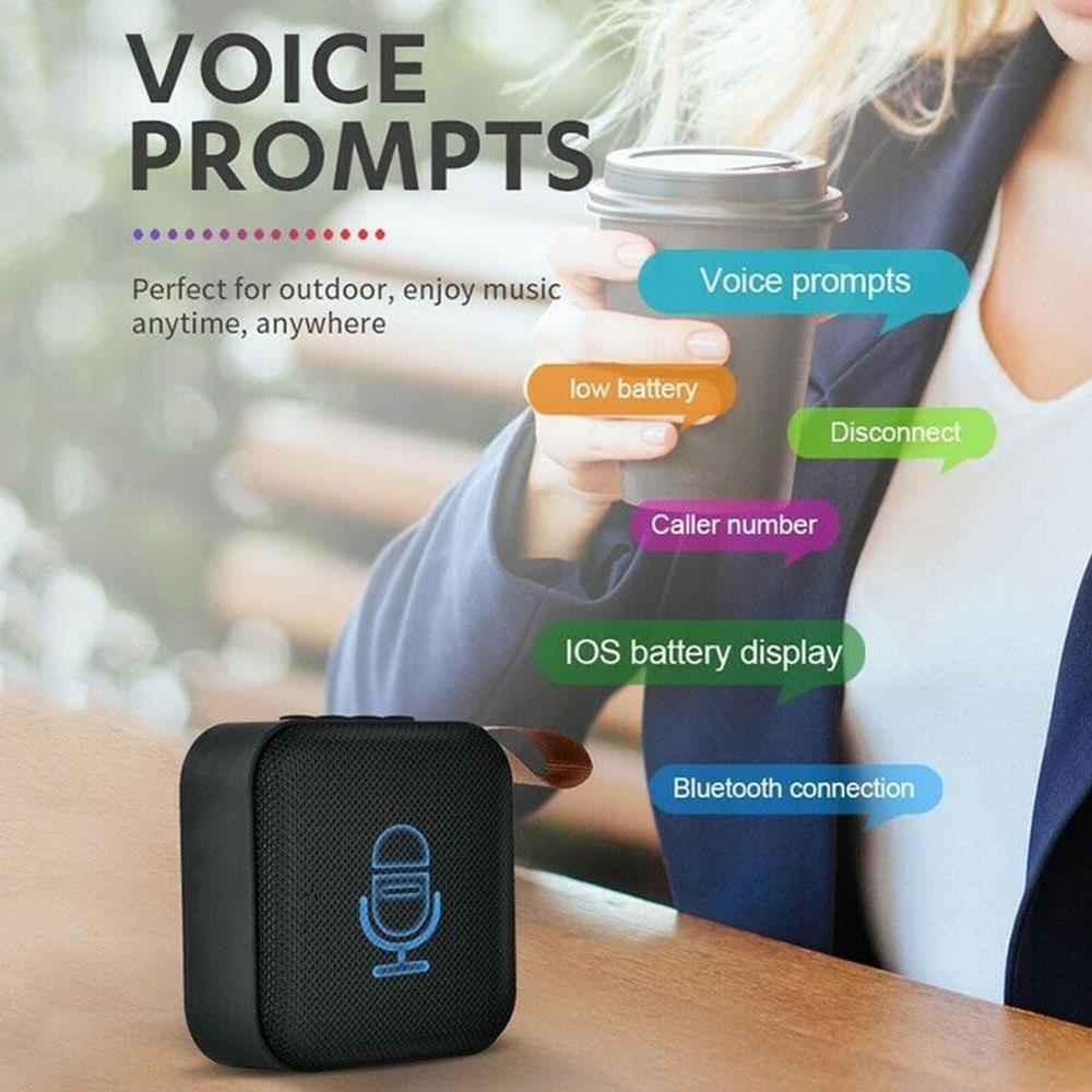 T5 bluetooth høyttaler trådløs kolonne bærbar bass mini stereo fm mikrokort med laderadio tf usb boks vanntett lyd  b2 l 2