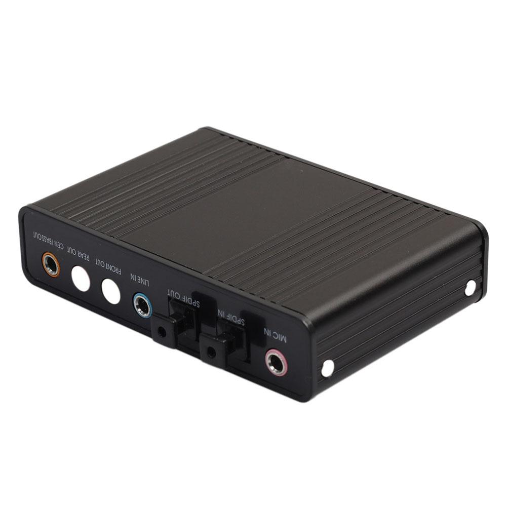 Professionelle Externe USB 2.0 Soundkarte 6 Kanal 5,1 Externe Optical Audio Soundkarte mit USB Kabel Für Notebook Computer