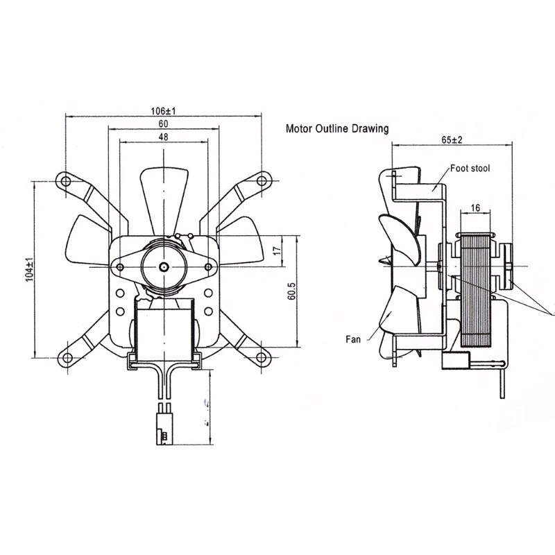 Pièce de moteur de ventilateur à Induction de remplacement pour fumoir à granulés de bois électrique Traeger 91AD