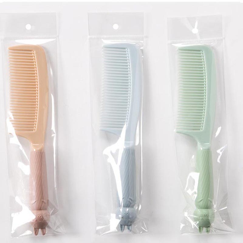 1Pc Cartoon Konijn Massage Detangling Hair Brush Hoofdhuid Haar Kam Detangling Borstel Voor Haar Borstel Meisje Kind Willekeurige Kleur