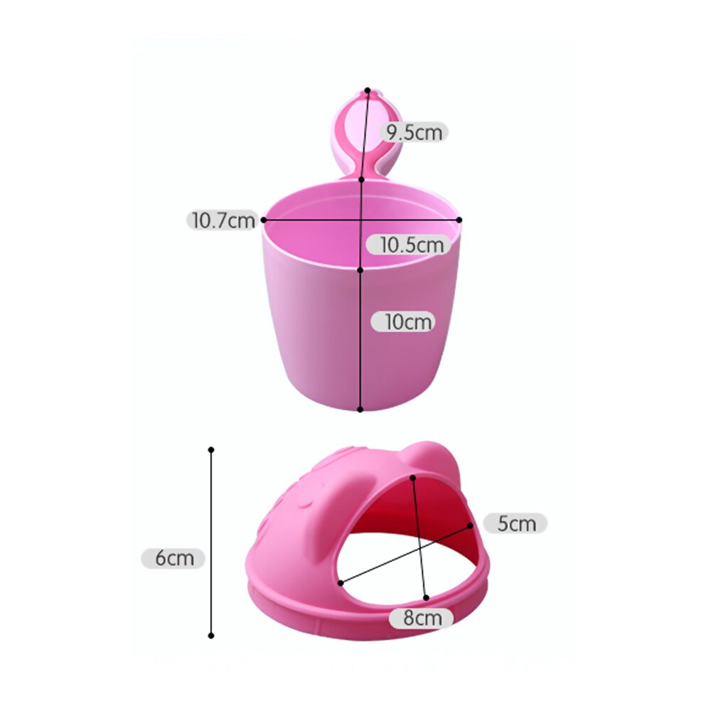 Taza de champú para bebé, cuchara para bebé, ducha, baño, ducha, ayudante de baño, accesorios de baño para niños