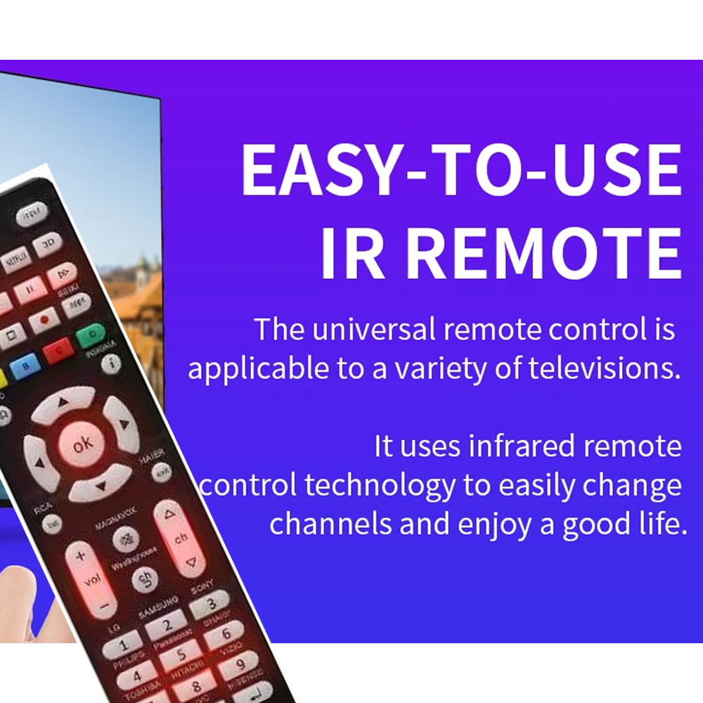 RC-G008 Replcement Remote Control for All models and brands TV with Light in the night