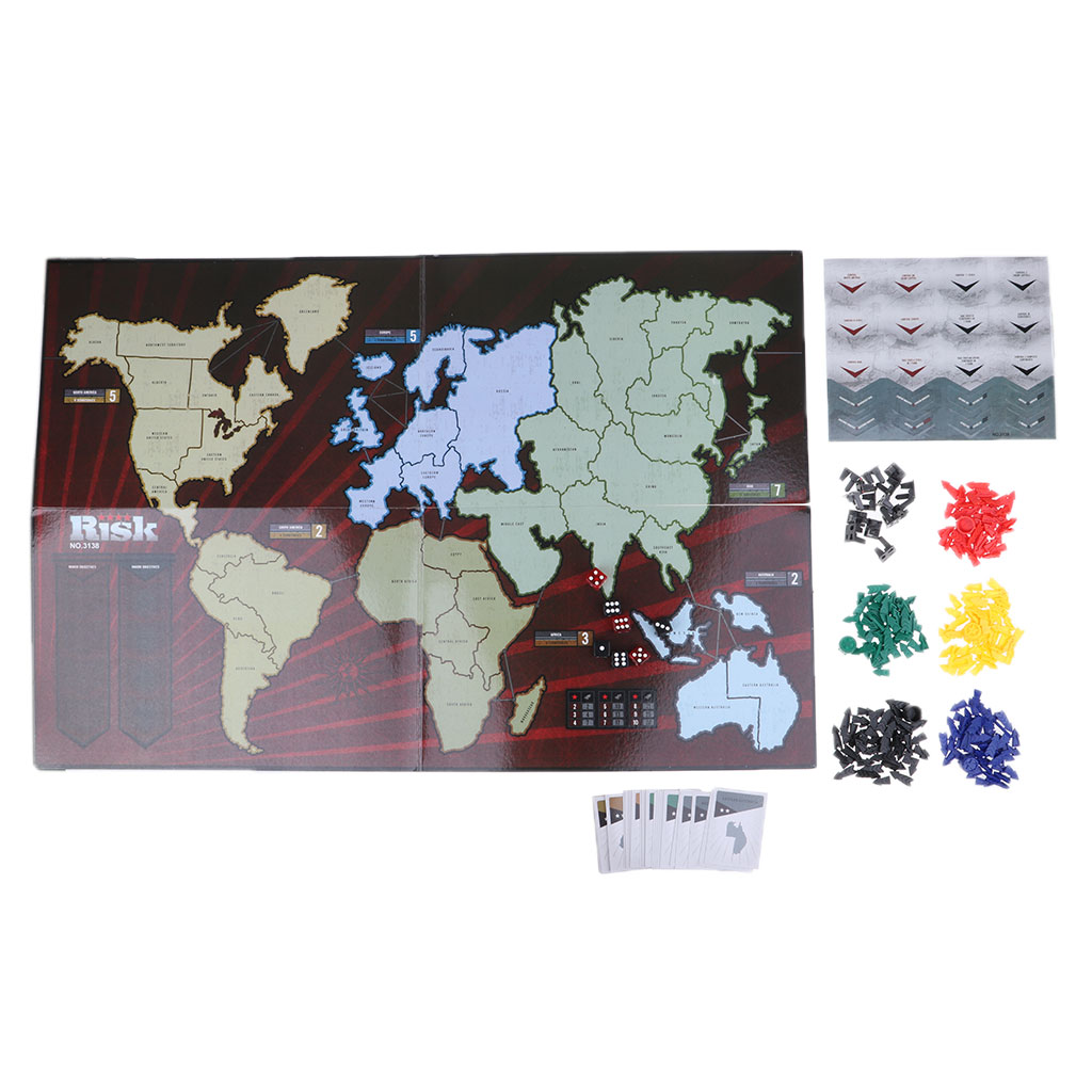 Juego de mesa Risk multijugador, el juego de dominación, más de 300 piezas