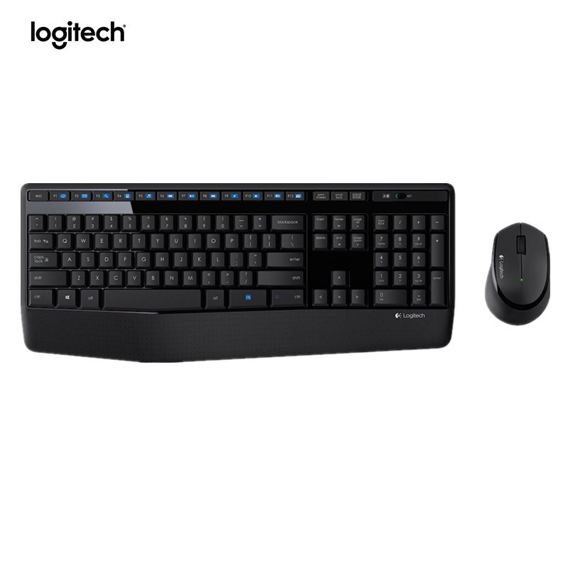 Logitech MK345 wireless Keyboard Mouse Combos For PC Laptop Optical Ergonomic Mice Full Size keyboard Combos: Default Title
