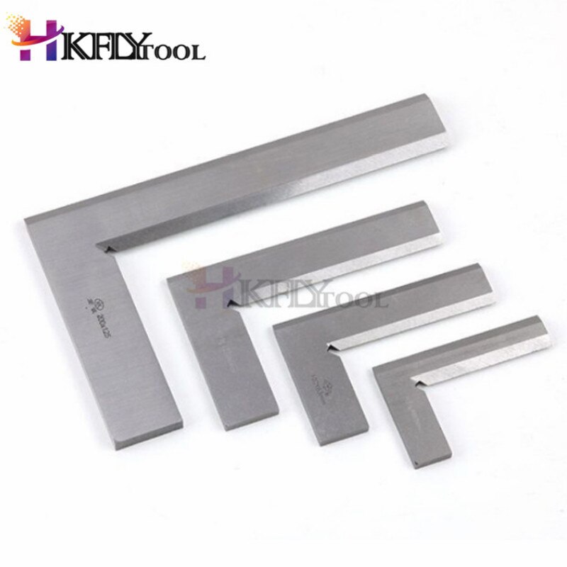 1pc rustfrit stål 63 x 40mm 80 x 50mm blade l vinkel prøve firkantet mål lineal måler 80 x 50mm sølv tone prøve firkantet lineal