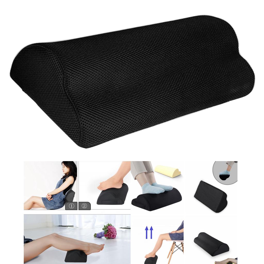 Footrest Under Desk, High Density Sponge Ergonomic Foot Rest Cushion for Improved Posture and Stress Relief in Office & Home