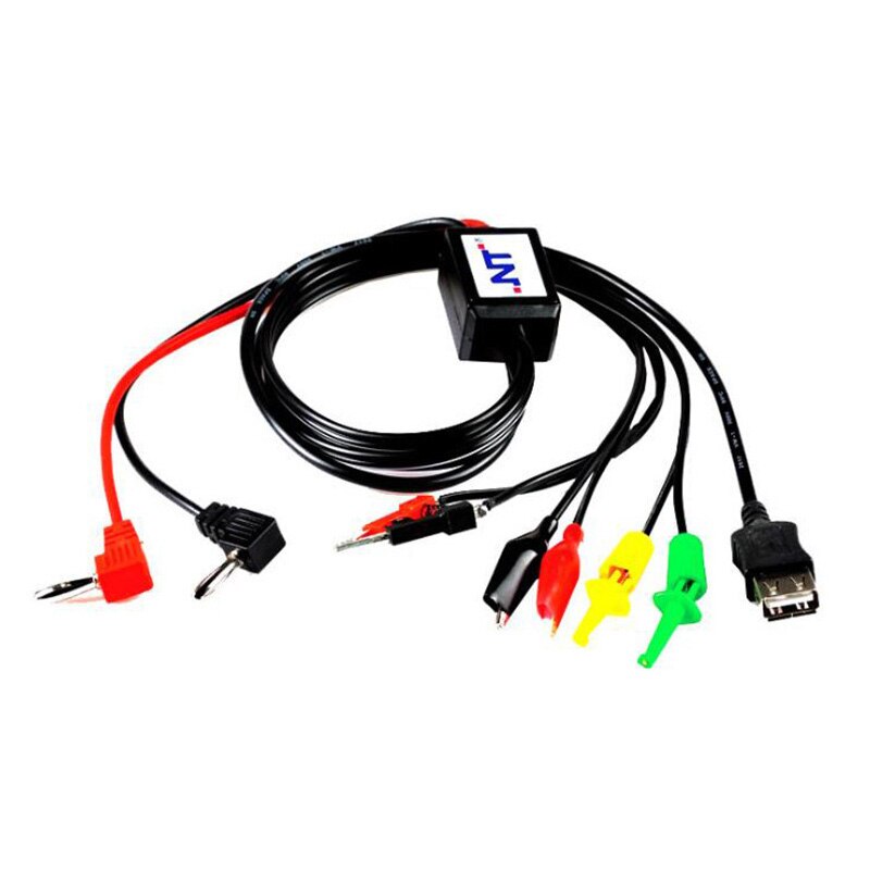 Didihou Praktische Voeding Test Lead Cable Kit 2 Alligator Clip 2 Banana Plug 4 Haak Clip Voor Mobiele telefoon Repareren