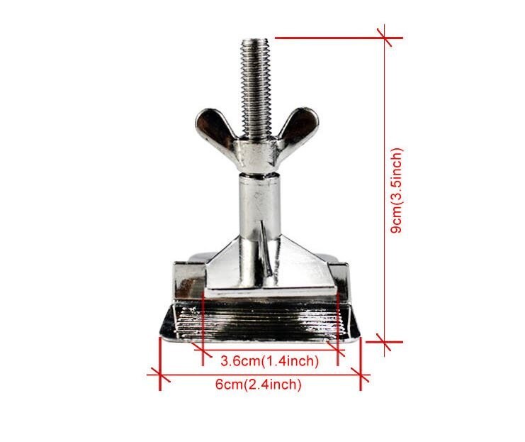2 pcs Zinklegering Zilveren Zeefdruk Klemmen Scharnier Klem Vlinder Scharnier Klem Voor DIY Bevestiging Schermen Tool