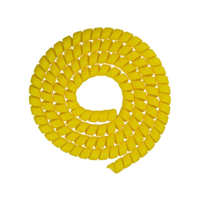 1M ligne organisateur tuyau Protection spirale enroulement câble fil protecteur couverture Tube adapté pour XIAOMI M365/PRO Scooters électriques: YELLOW