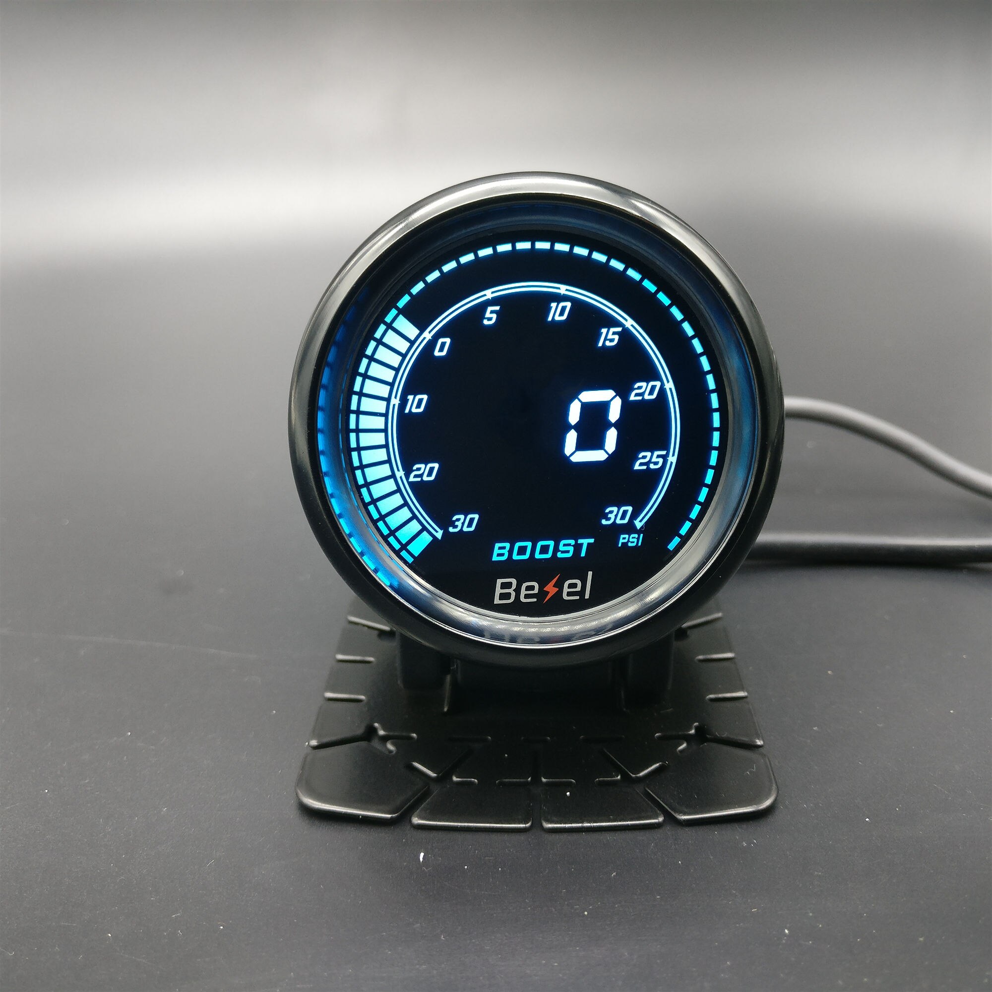 2 " 52mm evo lcd  -30 ~ 30 psi boost gauge turbo meter monitor 7 farver inkluderet gauge pod og sensor