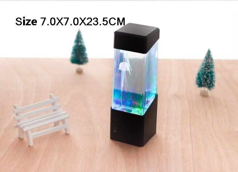 LED Jellyfish Lamp USB/Remote Night Light Color Changing Jellyfish Tank Aquarium Kids Relaxing Mood Fantasy Jellyfish Lamp: S USB