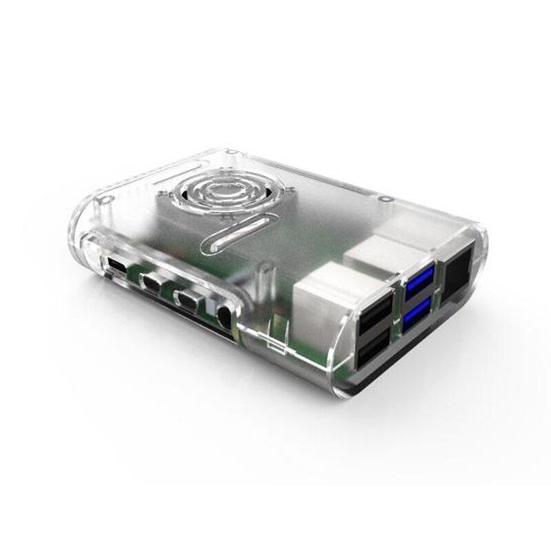 Raspberry Pi 4B Case ABS Enclosure 2 Colors With3510 Fan and Heat Sinks Shell