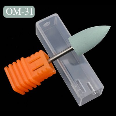 Fresa para máquina de manicura, brocas de silicona para uñas, accesorios para amoladora de uñas: OM31