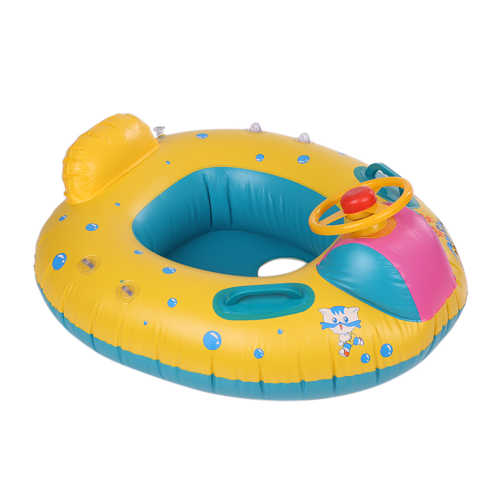 Veilige Opblaasbare Baby Zwemmen Ring Zwembad Pvc Baby Baby Zwemmen Float Verstelbare Zonnescherm Seat Zwembad