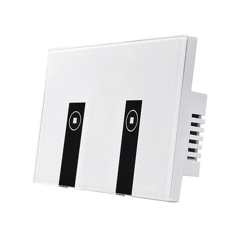 Wifi Smart Light Switch,2 Switches Press Wall Plate Alexa Light Switch,In-Wall Wireless On/Off Wall Switch,Timing,Voice Ap: Default Title