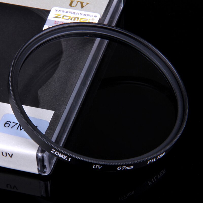 Filtre de caméra Zomei filtre UV filtre de protection d'objectif ultraviolet 37/40. 5/49/52/55/58/62/67/72/77/82mm protection pour appareil photo reflex numérique