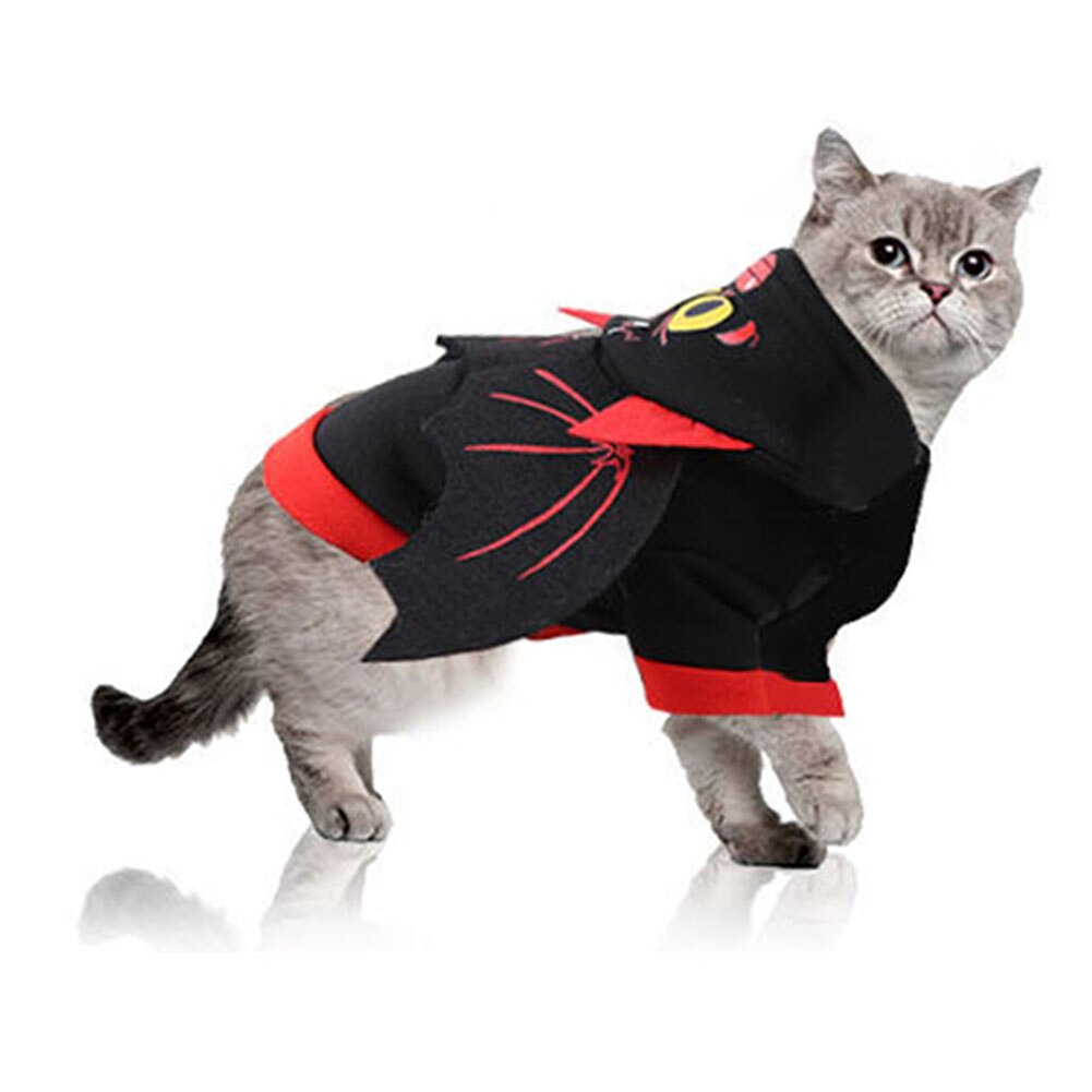 Kæledyr Hund Flagermus Kostume Frakke - Halloween Fest Hættetrøjer Tøj - Rollespil Kæledyr Forsyninger