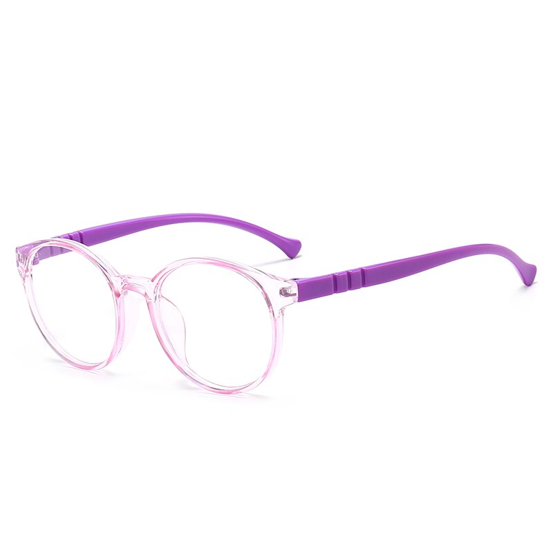 Lunettes de sécurité pour enfants, verres anti-lumière bleue, monture en Silicone, verres clairs, jeu vidéo, pour filles et garçons: 9-MN1013-C6