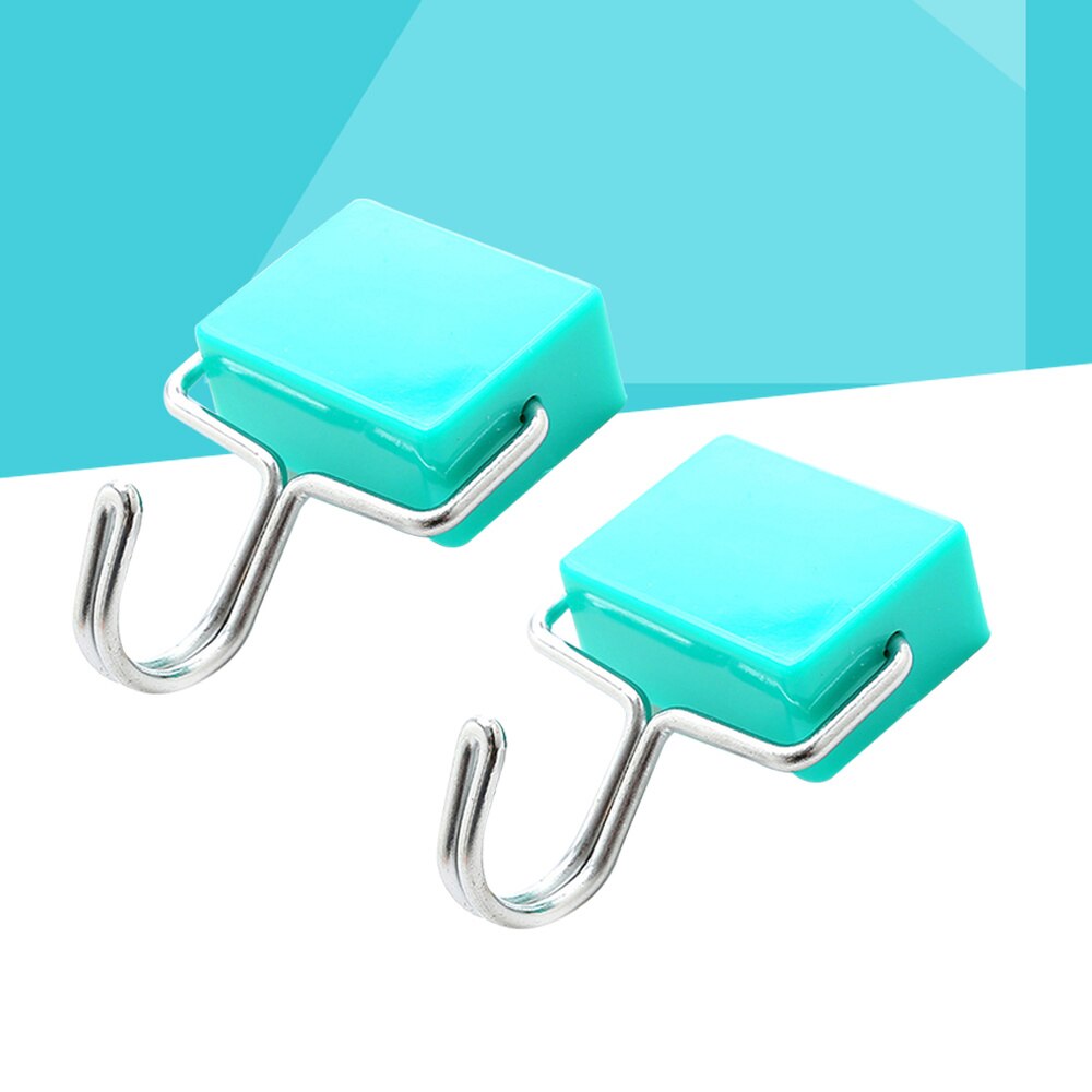 2 Pcs Super Suction Magnetic Hooks Kitchen Refrigerator Powerful Magnet Hanging Hooks (Yellow)