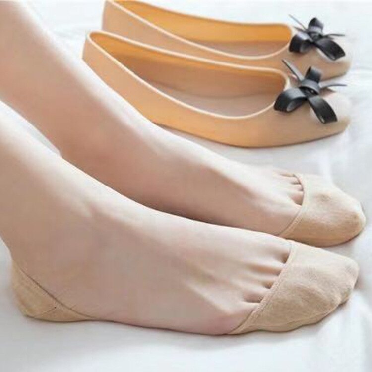 4Pair=8Pcs Summer Thin Boat Socks Breathable Invisible Boat Socks Women High Heel Slippers Low Cut Non-slip Liner Short Socks