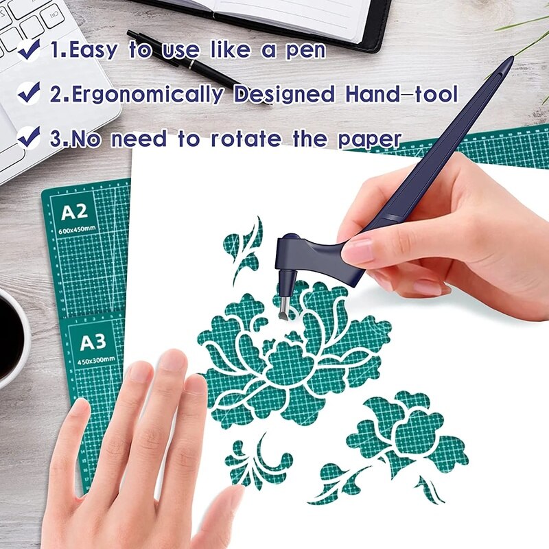 Circle Shape Cutter Handicraft Cutting Tools Round Cutting Paper Knife Patchwork Compass Circle Scrapbooking DIY Paper-Cutting