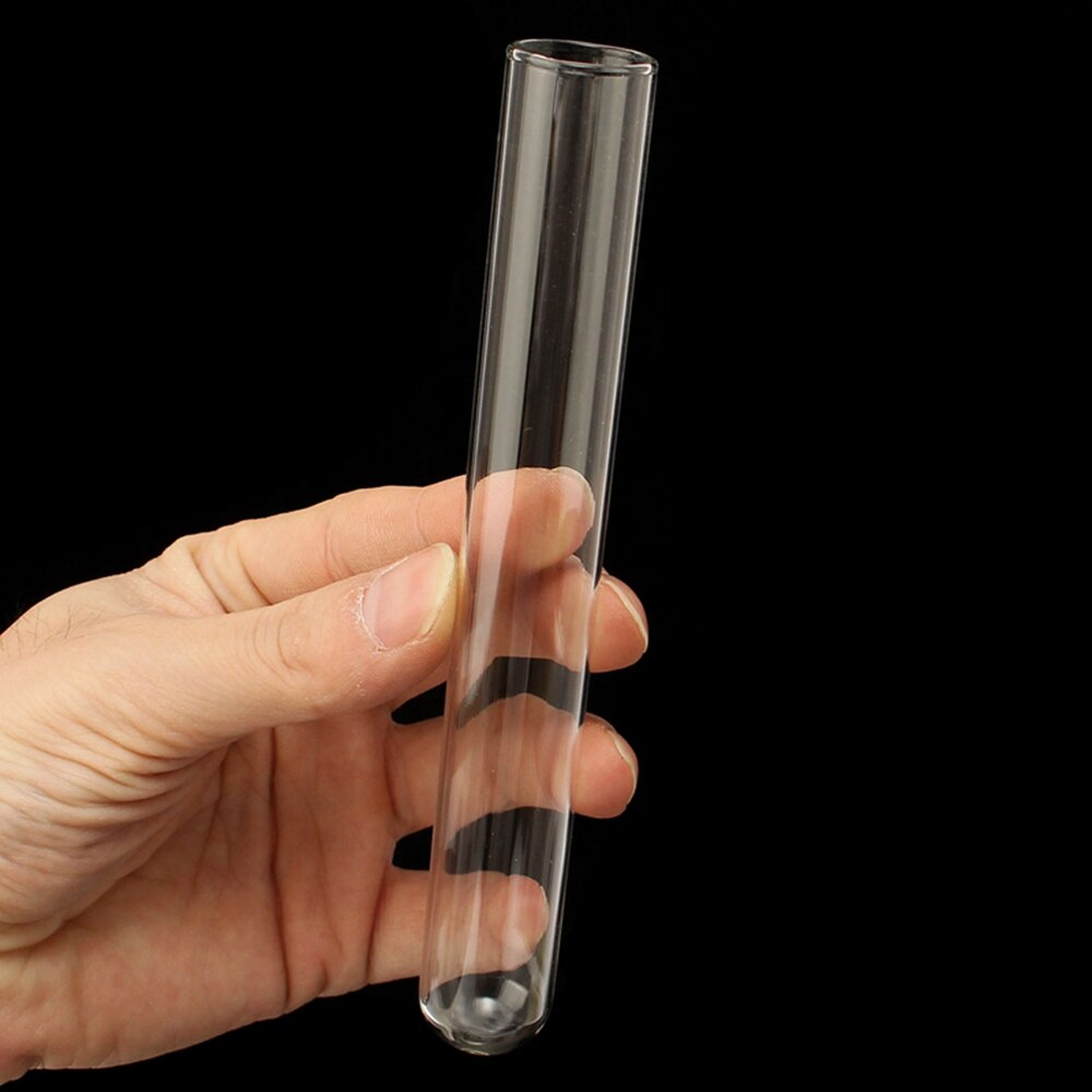 4pcs 20x150mm Borosilicate glass tube Test Tube Glassware Pyrex Glass Blowing Tubes for Laboratory School Educational Supplies