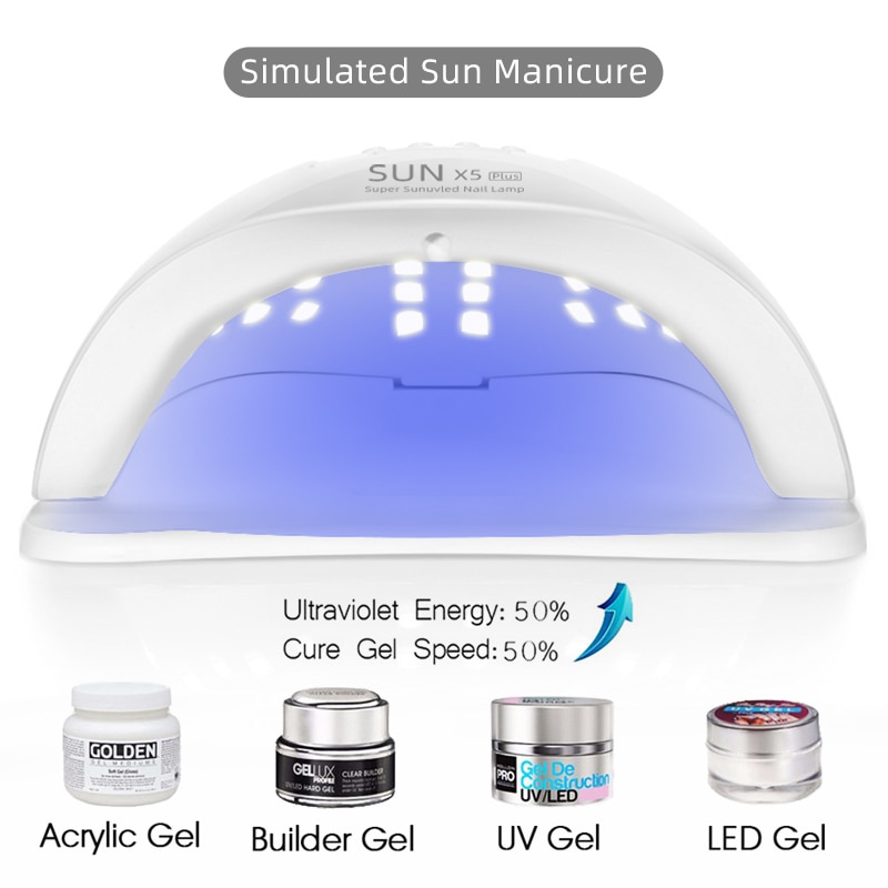 Zon X5 Plus Uv Led Lamp Voor Nagels Droger 36 / 12 Leds Gel Nail Lamp Drogen Lamp Voor Gel vernis 4Timing Lcd Ijs Lamp Voor Manicure