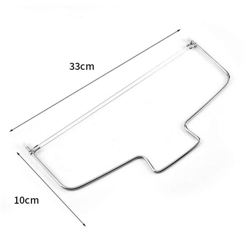 1PC Stainless Steel Adjustable Wire Cake Cutter Slicer Leveler Device Cake Bread Slicer Cutter DIY Bakeware Kitchen Tool