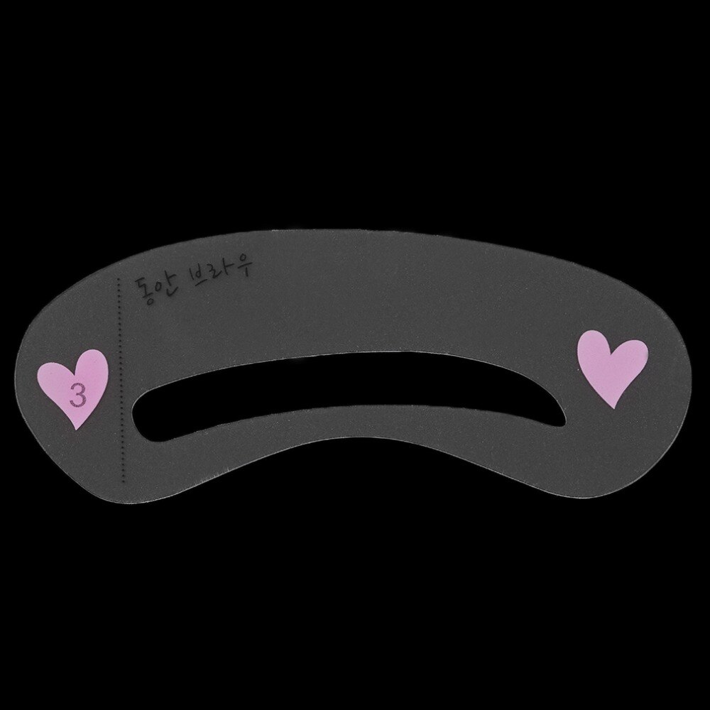 3 Styles Brow Shaping Guide Template Eyebrow Drawing Card Make-Up Stencil Top