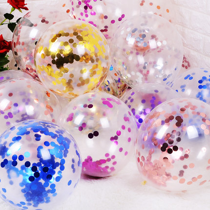 10 kpl 12 custom glitter konfetti lateksi ilmapallot häät joulukoristeet baby shower syntymäpäiväjuhlien koristelu ilmapallo: Sekoita väriä