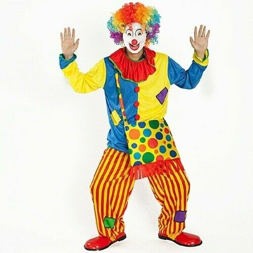 Halloween Costumes Funny Circus Naughty Harlequin Uniform Men Costume Fancy Dress Cosplay for Adult Men Women Clown Costume
