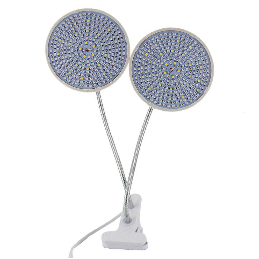 Dobbelt hovedlys led vækstlys fuldt spektrum til indendørs drivhus blomster planter vækstlys hydroponics vokse led lys