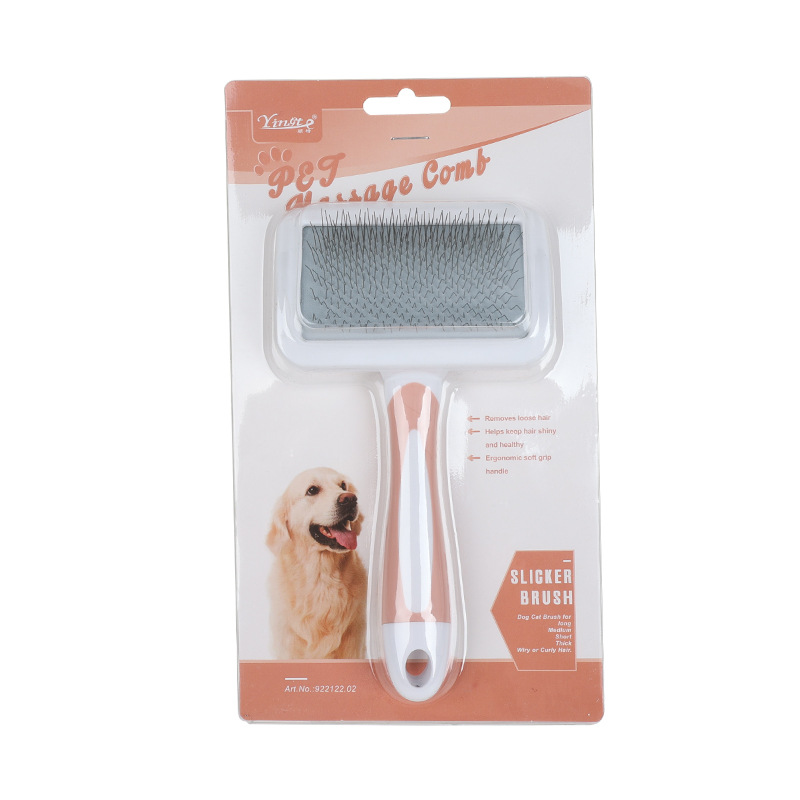 Peine para quitar el pelo de mascotas, cepillo para perros y gatos, aseo de pelo largo, cepillo para gatos de interior, removedor de pelo, limpieza, rebanador de belleza, suministros para mascotas