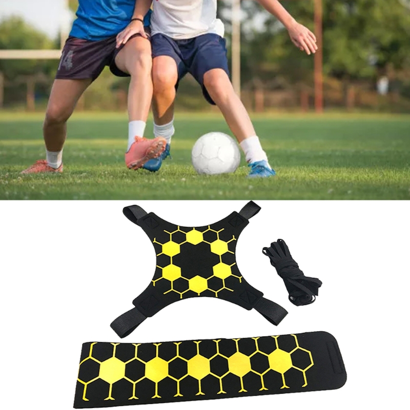 Verstelbare Voetbal Kick Trainer Voetbal Trainingsapparatuur Voetbal Trainer Solo Praktijk Assistance Elastische Riem
