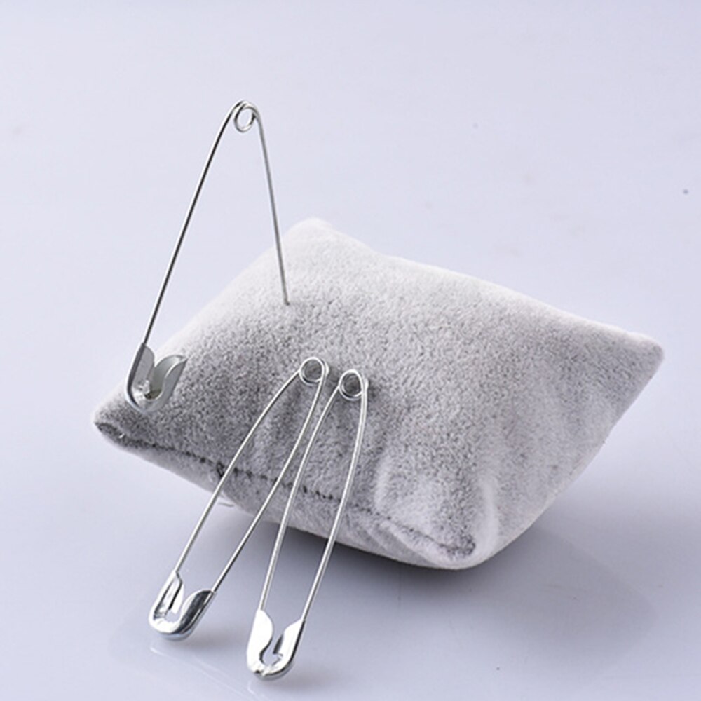 50pcs Safety Pins DIY Sewing Tools Accessory 5 Kinds Size Silver Metal Needles Large Safety Pin Small Brooch YJ379