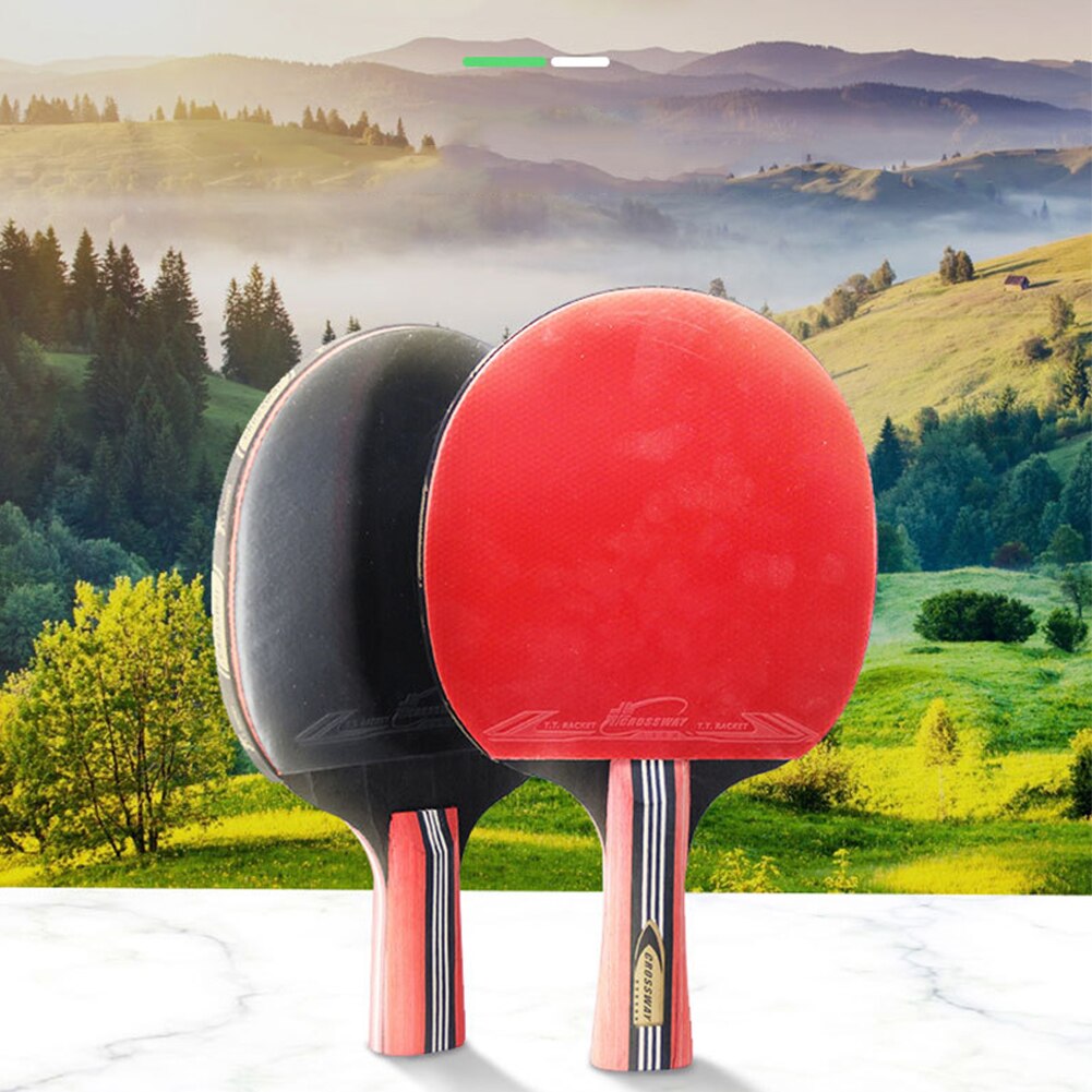 Sideband Pingpong Ball Double Sided 6 Star Exercise Rubber Bats Racquet Bag Beginner Table Tennis Racket Set Sports